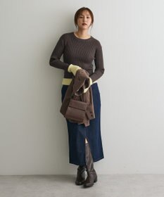CRAFT STANDARD BOUTIQUE ラップ風デニムスカート
