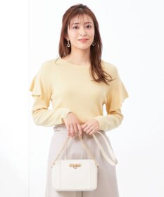 ANY SIS 【洗える】フレアディテール ニット