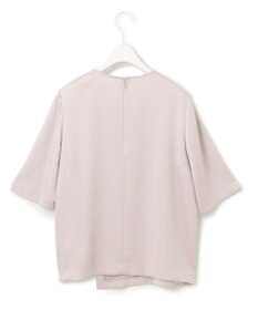 ICB 【洗える】 サテンクレープ Tブラウス