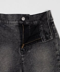 WEGO ハイウエストマイクロデニムショーツ