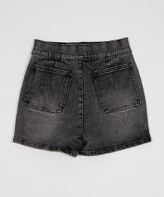 WEGO ハイウエストマイクロデニムショーツ