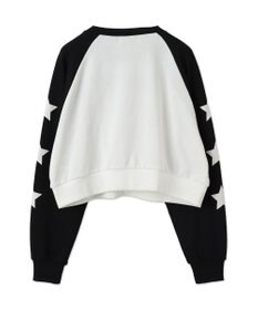 WEGO スターナンバリングラグランスウェット