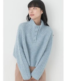 earth music&ecology フワフワＭＩＸハイネックショートニット