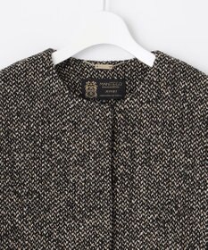 自由区 MANTECOツイード コクーンシルエットコート