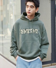 WEGO 【ユニセックス着用ITEM】ワッペンロゴパーカー