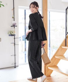 Tiaclasse 【洗える】ピンタックギャザーブラウス