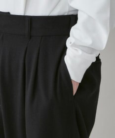 WEGO 起毛TR ワイドストレートスラックス