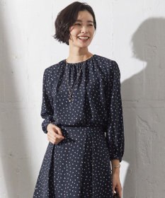 J.PRESS LADIES S ドット フラワープリント カットソー