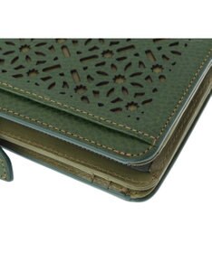 genten ダイヤカットワーク　二つ折り財布