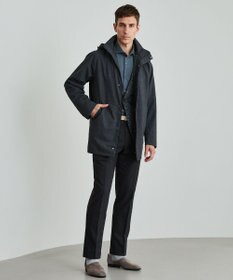 GOTAIRIKU 新色/キングサイズ入荷【シワになりにくい/ストレッチ/洗える】ウールライク シャツ_カッタウェイカラー