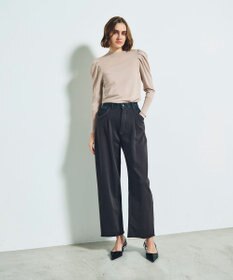 GRACE CONTINENTAL タックスリーブニットトップ