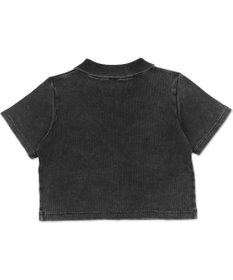 WEGO ラインストーンロゴWZIPトップス