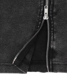 WEGO ラインストーンロゴWZIPトップス