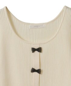 Green Parks ・ｓｗｉｎｇ　ｂｙ　フロントリボンリブニット