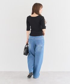 Green Parks ・ｓｗｉｎｇ　ｂｙ　フロントリボンリブニット