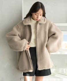 earth music&ecology ボアルーズブルゾン