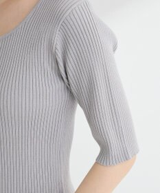 Green Parks ・ｓｗｉｎｇ　ｂｙ　フロントリボンリブニット