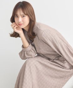 earth music&ecology ＳＥＴ２点ジャカードシャツ＋キャミドレ