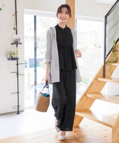 Tiaclasse 【洗える】ピンタックギャザーブラウス