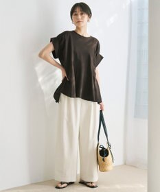 UNFILO タックワイドパンツ