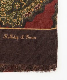 JOSEPH ABBOUD 【イタリア製・ Holliday&Brown】ビックペイズリー ストール