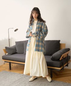 WEGO 【ユニセックス着用ITEM/SMLサイズ展開】チェックネルシャツ