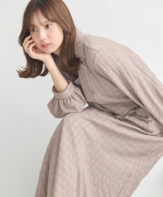 earth music&ecology ＳＥＴ２点ジャカードシャツ＋キャミドレ