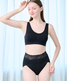 BRADELIS New York 【BRADELIS New York / 育尻・伸びる・綿混・深め】モモパンツ・ハイレグショーツ#303 シリーズ140万枚突破 補正ショーツ