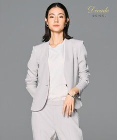 BEIGE， 【セットアップ対応】LUIZA / ノーカラージャケット