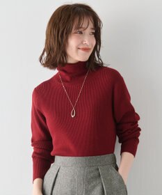 ANY L 【洗濯機可】ウォームニットリブタートルネック