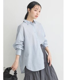 earth music&ecology パールボタンオーバーシャツ