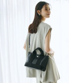 TOPKAPI 【Breath TOPKAPI】スコッチグレイン ネオレザー ミニ トート バッグ ショルダー付き S