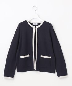 J.PRESS LADIES S 【WEB限定カラーあり・洗える】TRIM RAYON STRETCH カーディガン