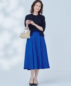 組曲 【洗える・6色展開】CANDYボタン 半袖カーディガン