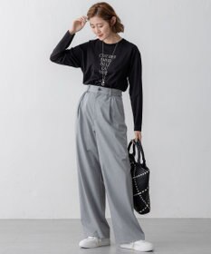 23区 S 【Oggi3月号掲載/セットアップ対応】ライトクロス ワイドパンツ