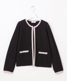 J.PRESS LADIES S 【WEB限定カラーあり・洗える】TRIM RAYON STRETCH カーディガン