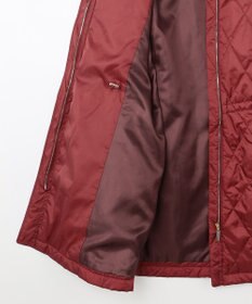 自由区 L 【洗える】ブライトキルト フード付きコート