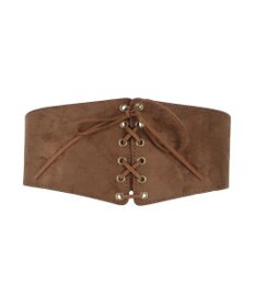 UNBILLION カシュネ cache nez / フェイクスエード編み上げベルト