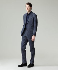 J.PRESS MEN 感動！？上品な見た目に着心地抜群なセットアップ【MECHANICAL】【超軽量 / 清涼感 / 洗える】 ハイパワーストレッチ リネンルックジャケット