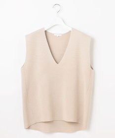 自由区 【セットアップ対応・洗える】ウールミラノニット ベスト