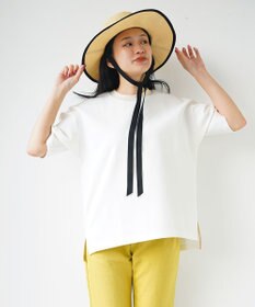 WHITE MAILS 【UNISEX】PAPER DOUBLE JERSEY OVERSIZED T-シャツ