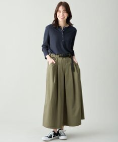 ANY クリアラメフライスヘンリーネックプルオーバー