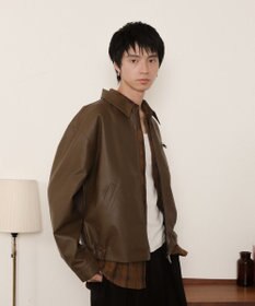 WEGO PUダブルZIPブルゾン