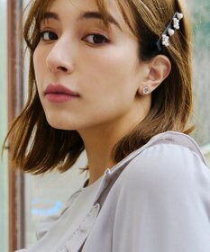 Tiaclasse 【金属アレルギー対応】　サークルストーンイヤリング