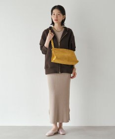 russet 【2025AW新作】スエード横長ショルダーバッグ(CE-1578)