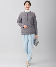 自由区 【洗える】オックスストレッチテーパード パンツ