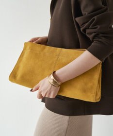 russet 【2025AW新作】スエード横長ショルダーバッグ(CE-1578)