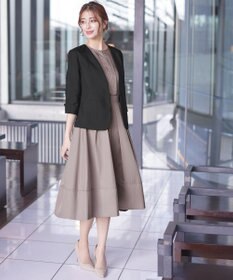 Tiaclasse L 【セレモニー・XSサイズ(5号)追加・新色追加・洗える】キーネックフレアワンピース