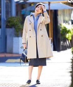 J.PRESS LADIES S ベーシックジャージー ボーダー ロングＴシャツ カットソー