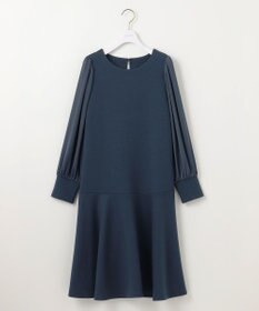 ANY SIS 【洗える】サテンコンビダンボール ワンピース